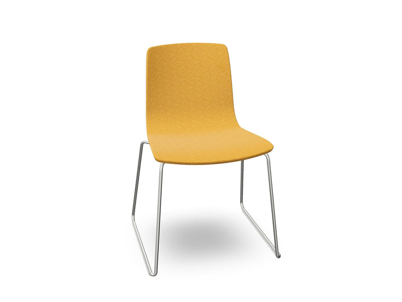 Aava 02 Sled Base Chair With Fully Upholstered Chairs Arper 