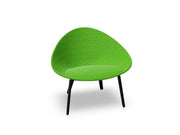 Adell 4 Leg Wood Lounge Chair With Fully Upholstered lounge chair Arper 