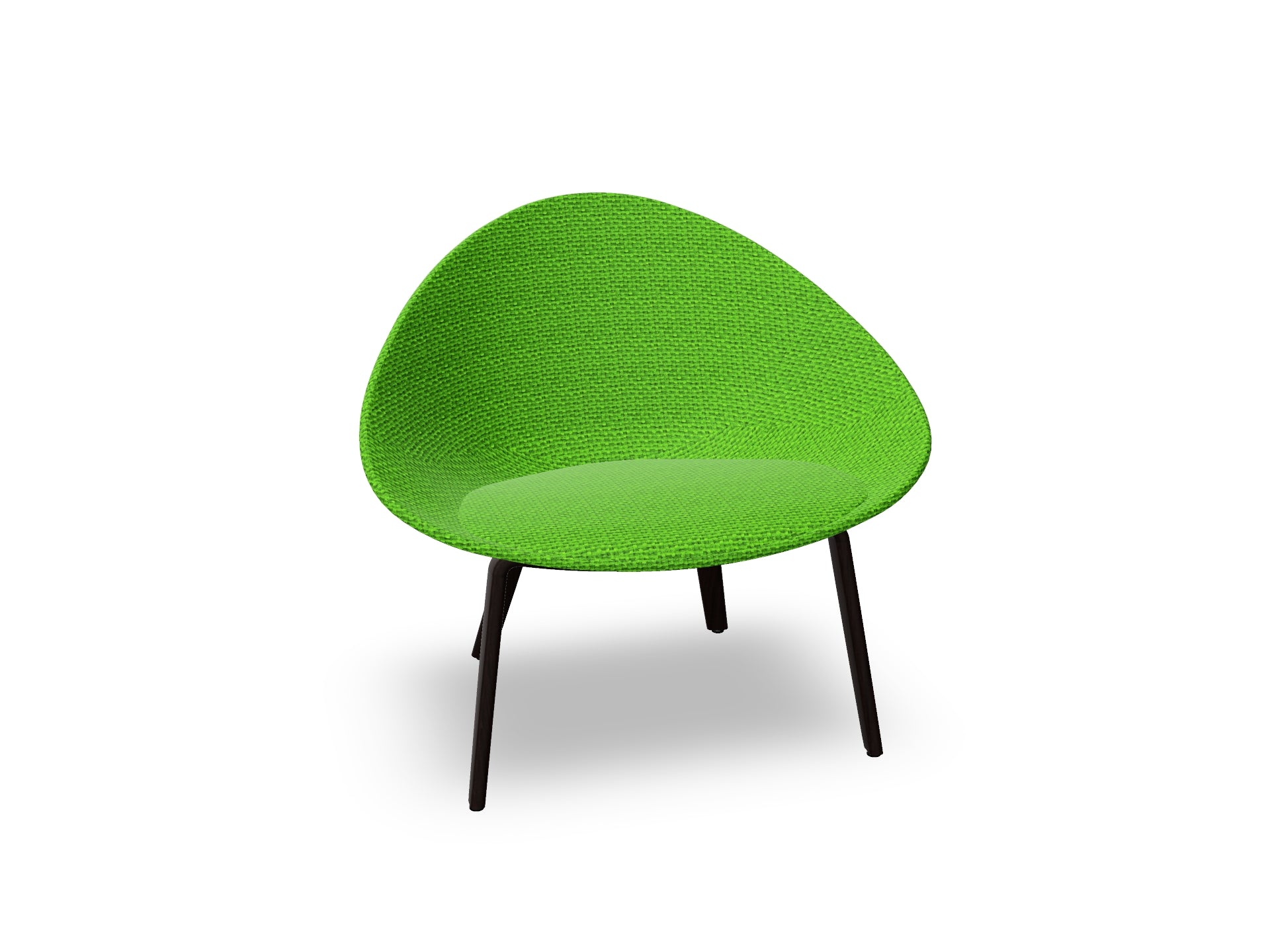 Adell 4 Leg Wood Lounge Chair With Fully Upholstered