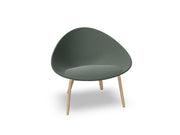 Adell 4 Leg Wood Lounge Chair With Fully Upholstered lounge chair Arper 