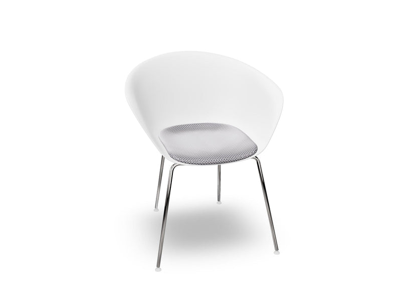 Duna 02 Four Leg Chair With Seat Cushion Chairs Arper 