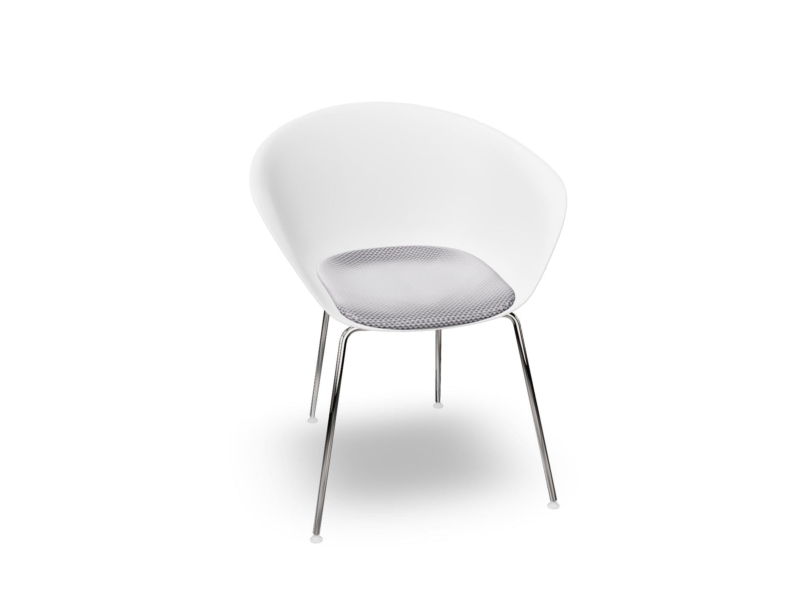 Duna 02 Four Leg Chair With Seat Cushion Chairs Arper 