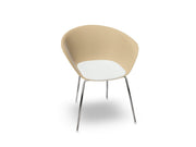 Duna 02 Four Leg Chair With Seat Cushion Chairs Arper 