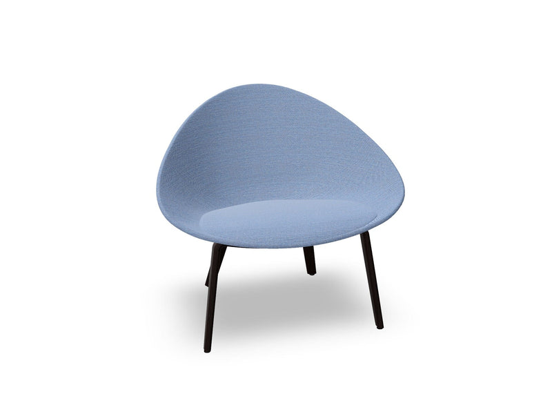 Adell 4 Leg Wood Lounge Chair With Fully Upholstered lounge chair Arper 