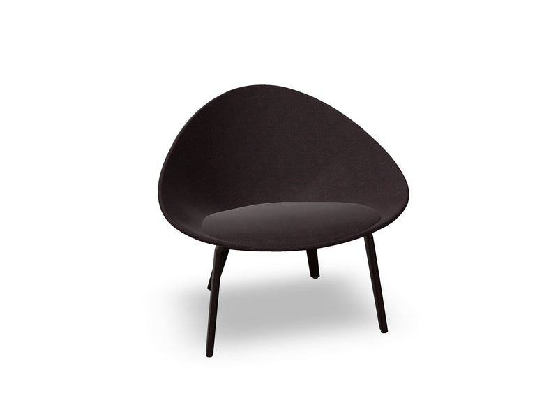 Adell 4 Leg Wood Lounge Chair With Fully Upholstered lounge chair Arper 