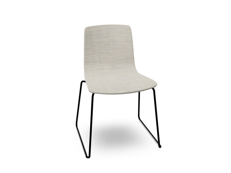 Aava 02 Sled Base Chair With Fully Upholstered Chairs Arper 