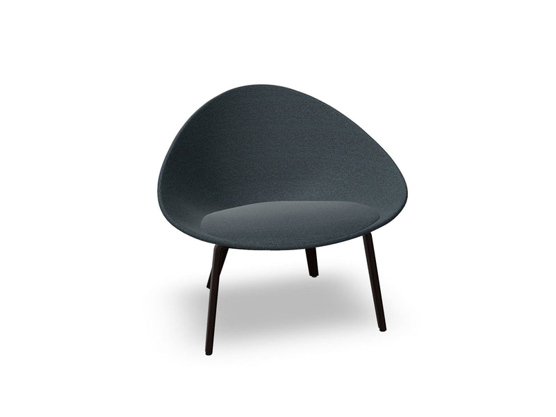 Adell 4 Leg Wood Lounge Chair With Fully Upholstered lounge chair Arper 