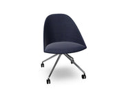 Cila Fully Upholtered Chair With Fixed Trestle Base Chairs Arper 
