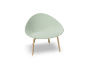Adell 4 Leg Wood Lounge Chair With Fully Upholstered lounge chair Arper 