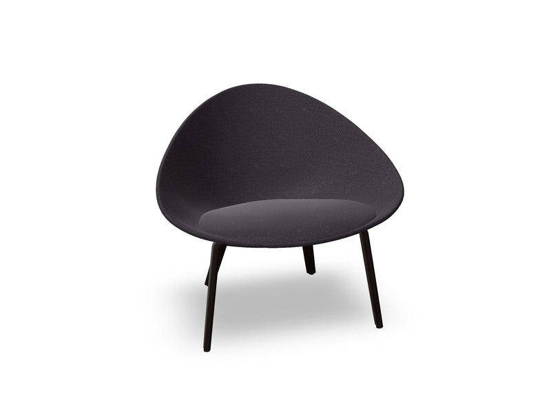 Adell 4 Leg Wood Lounge Chair With Fully Upholstered lounge chair Arper 