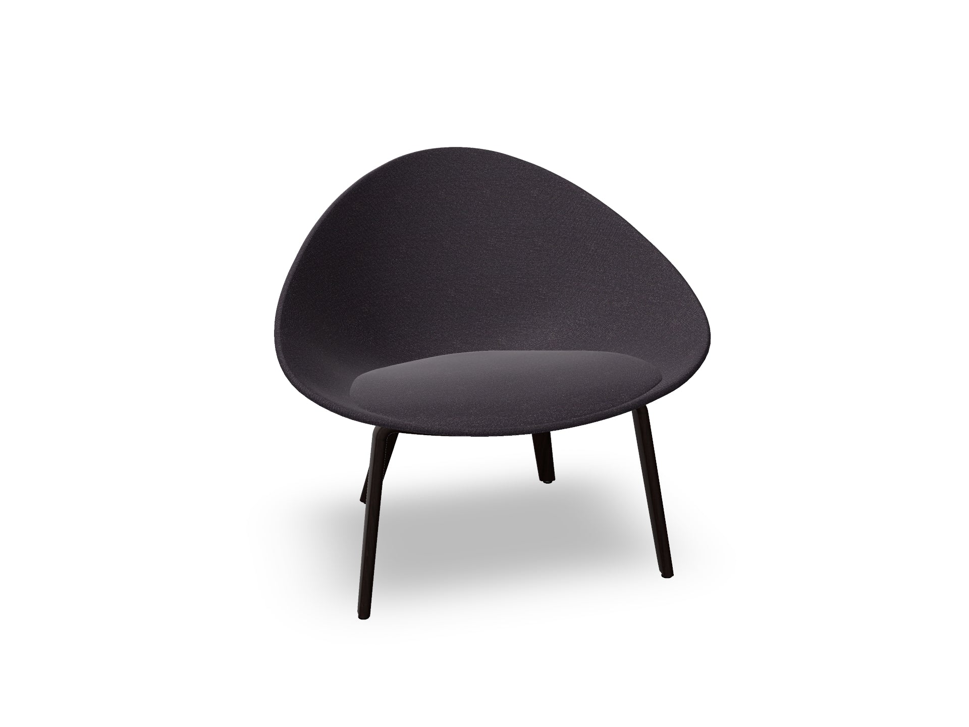 Adell 4 Leg Wood Lounge Chair With Fully Upholstered