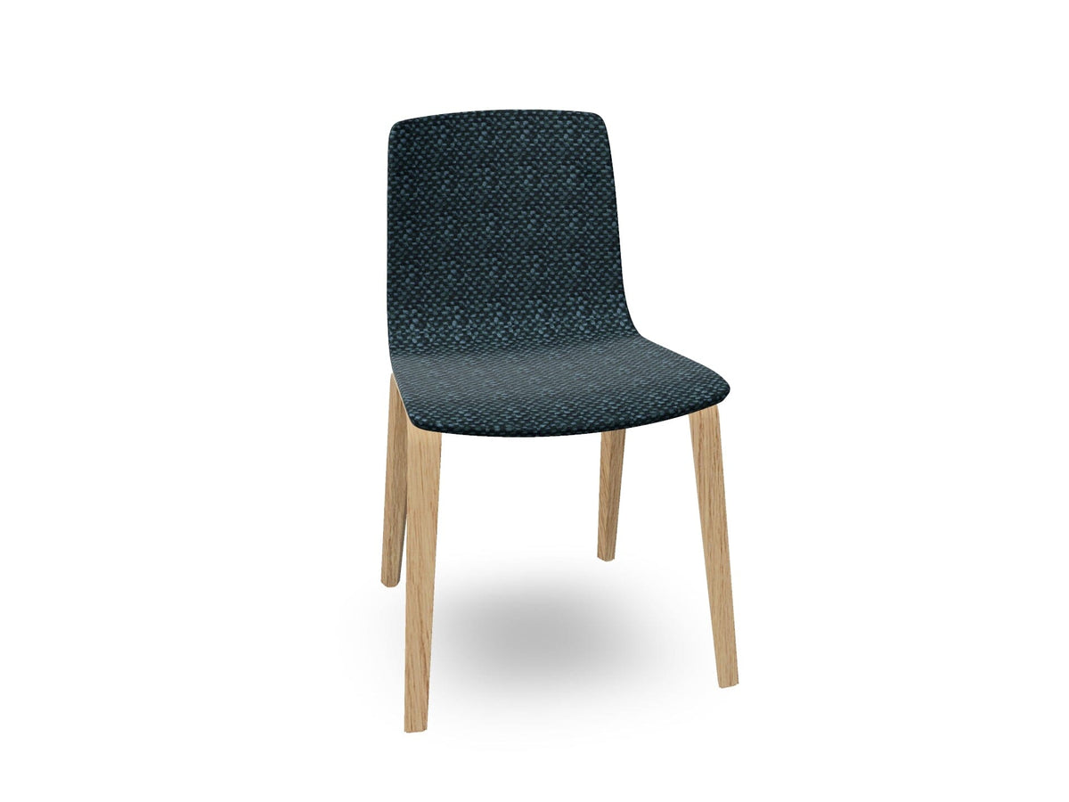 Aava 02-4 Wood Legs Chair With Fully Upholstered Chairs Arper 