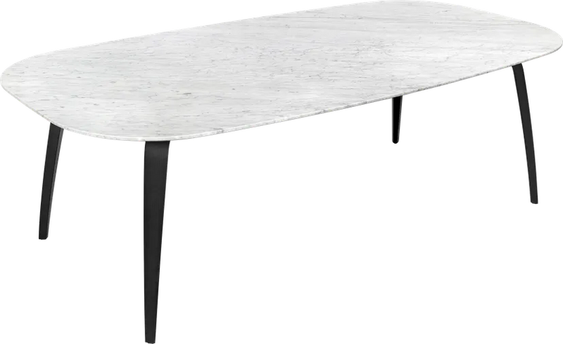 Gubi Elliptical Dining Table Marble top