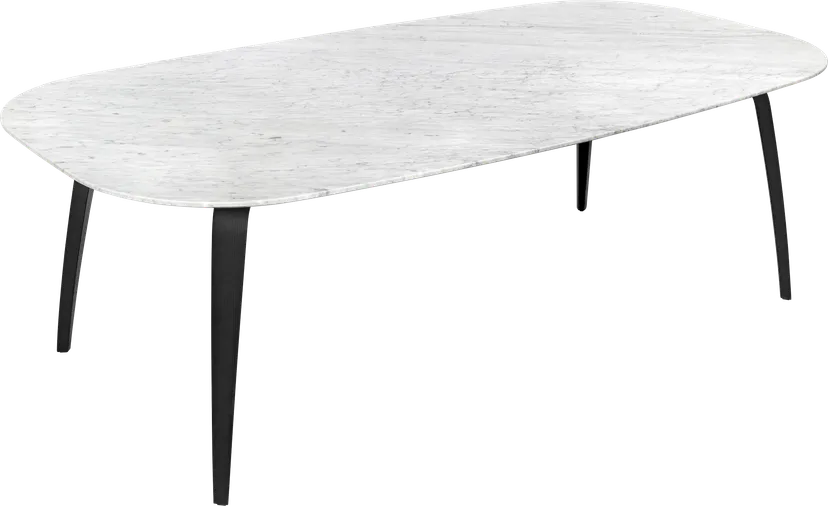 Gubi Elliptical Dining Table Marble top
