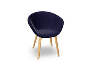 Duna 02 Wood Leg Chair With Full Upholstery Chairs Arper 