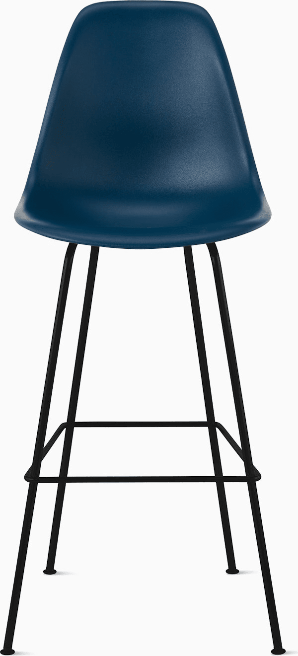 Eames Molded Plastic Bar Stool bar seating herman miller Blue Green Black 
