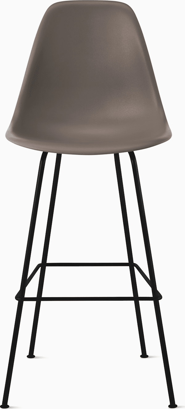 Eames Molded Plastic Bar Stool bar seating herman miller Cocoa Black 