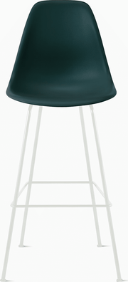 Eames Molded Plastic Bar Stool bar seating herman miller Evergreen White 