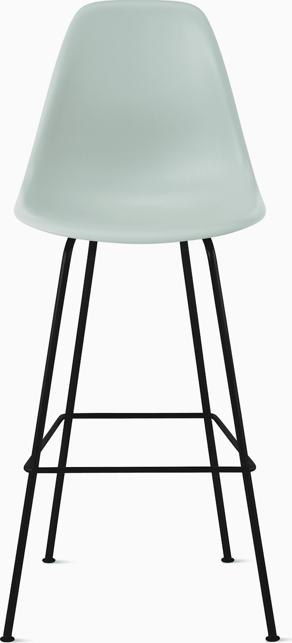 Eames Molded Plastic Bar Stool bar seating herman miller Grey Green Black 