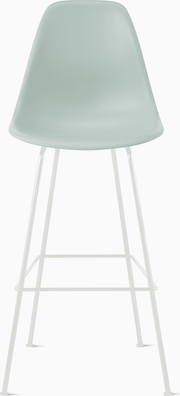 Eames Molded Plastic Bar Stool bar seating herman miller Grey Green White 