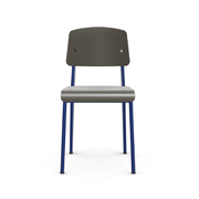 Prouve Standard SP Chair Side/Dining Vitra Basalt Prouvé Bleu Marcoule powder-coated (smooth) Glides for carpet