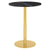 1.0 Bar Table bar height tables Gubi Large Brass base Black Marquina Marble