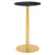 1.0 Bar Table bar height tables Gubi Small Brass base Black Marquina Marble