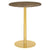 1.0 Bar Table bar height tables Gubi Large Brass base Brown Emperador Marble