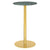 1.0 Bar Table bar height tables Gubi Small Brass base Green Guatemala Marble