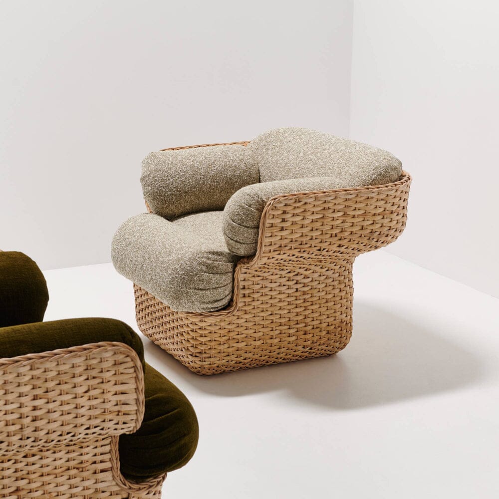 Basket Lounge Chair - Fully Upholstered lounge chair Gubi 