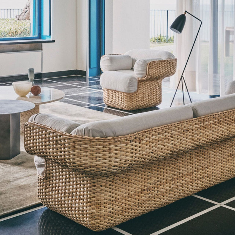 Basket Lounge Chair - Fully Upholstered lounge chair Gubi 