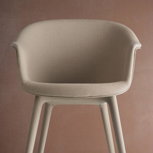 Bat Dining Chair - Front Upholstered with Plastic Base Chairs Gubi 