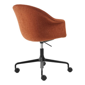 Bat Meeting Chair 4-Star Base with Castors - Height Adjustable - Fully Upholstered