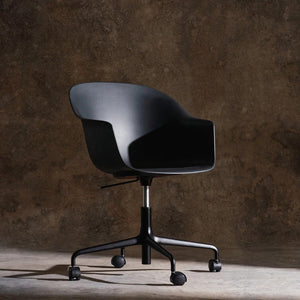 Bat Meeting Chair 4-Star Base with Castors - Height Adjustable