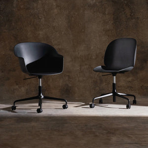 Bat Meeting Chair 4-Star Base with Castors - Height Adjustable