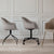 Bat Meeting Chair 4-Star Base with Castors Chairs Gubi 