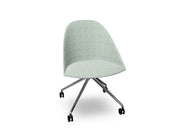 Cila Fully Upholtered Chair With Fixed Trestle Base Chairs Arper 