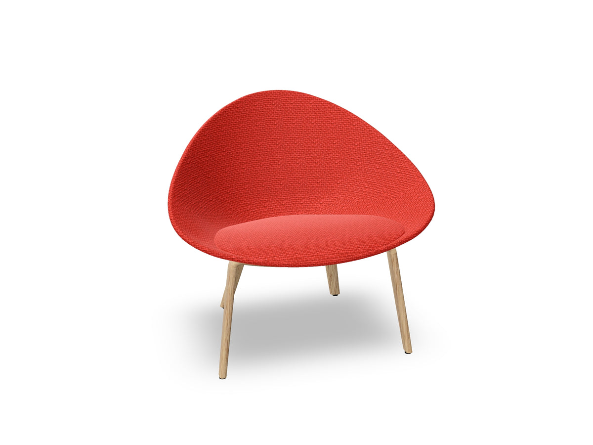 Adell 4 Leg Wood Lounge Chair With Fully Upholstered