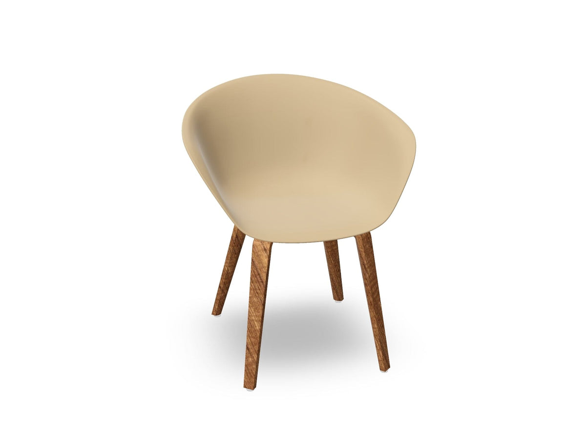 Duna 02 Polypropylene Chair With Wood Legs Chairs Arper 