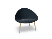 Adell 4 Leg Wood Lounge Chair With Fully Upholstered lounge chair Arper 