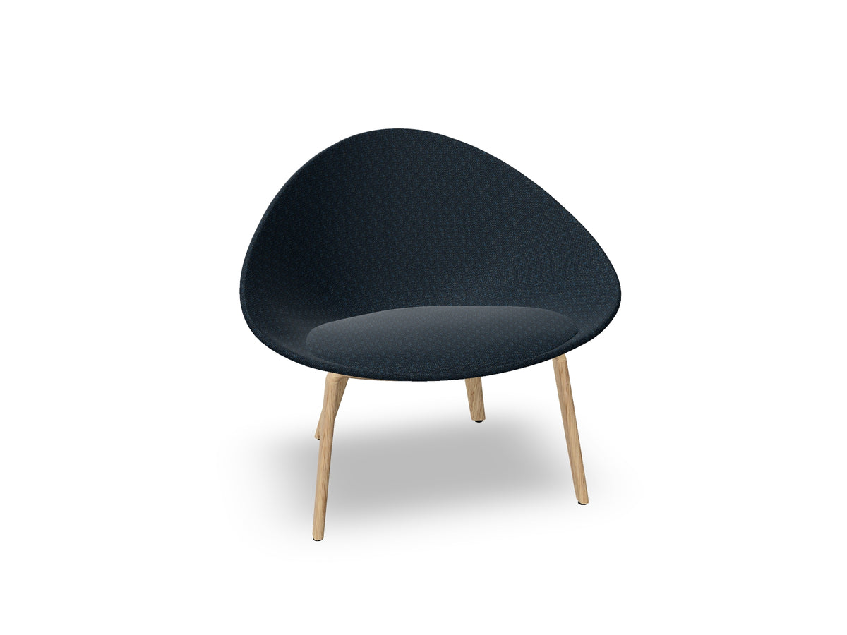 Adell 4 Leg Wood Lounge Chair With Fully Upholstered