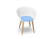 Duna 02 Wood Leg Chair With Seat Cushion Chairs Arper 
