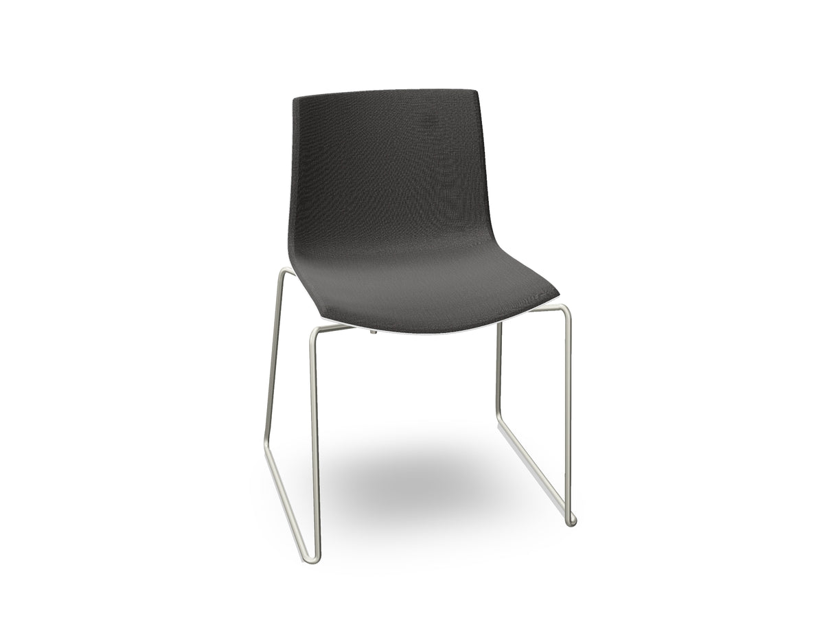 Catifa 46 Sled Base Polypropylene with Front-Face Upholstery