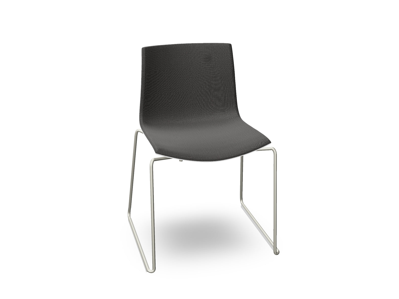 Catifa 46 Sled Base Polypropylene with Front-Face Upholstery