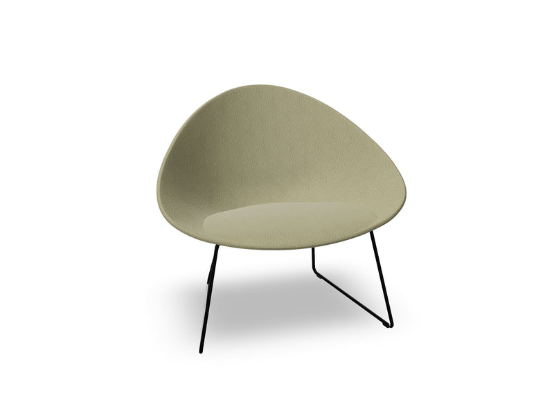 Adell Sled Base Lounge Chair With Fully Upholstered lounge chair Arper 