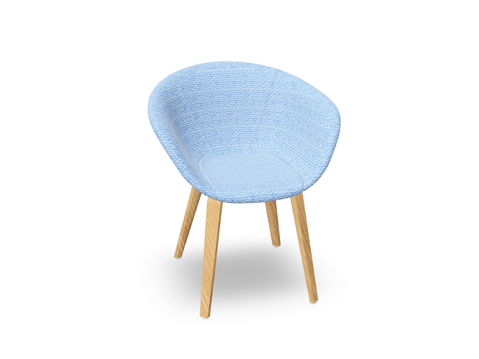 Duna 02 Wood Leg Chair With Full Upholstery Chairs Arper 