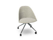 Cila Fully Upholtered Chair With Fixed Trestle Base Chairs Arper 