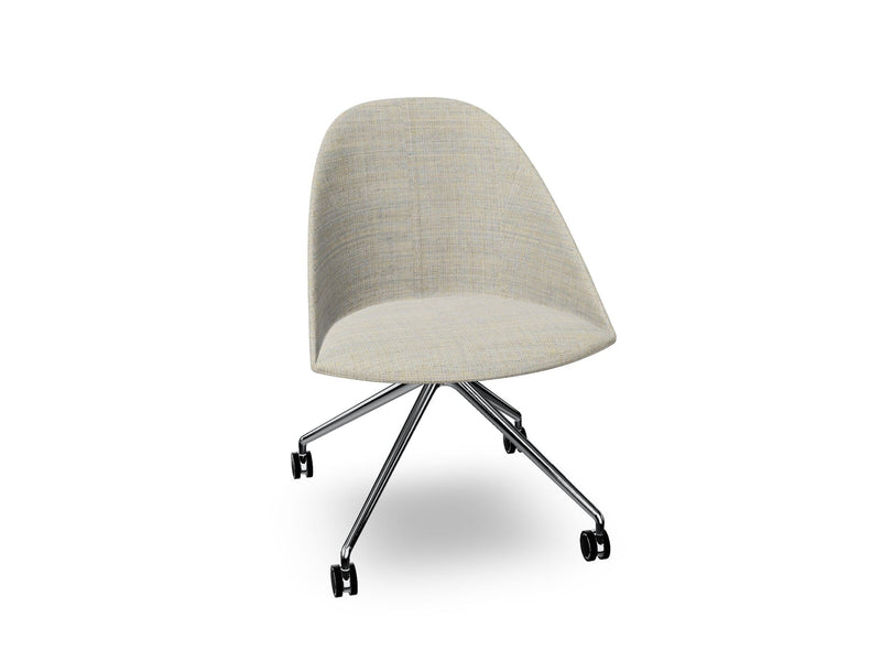 Cila Fully Upholtered Chair With Fixed Trestle Base Chairs Arper 