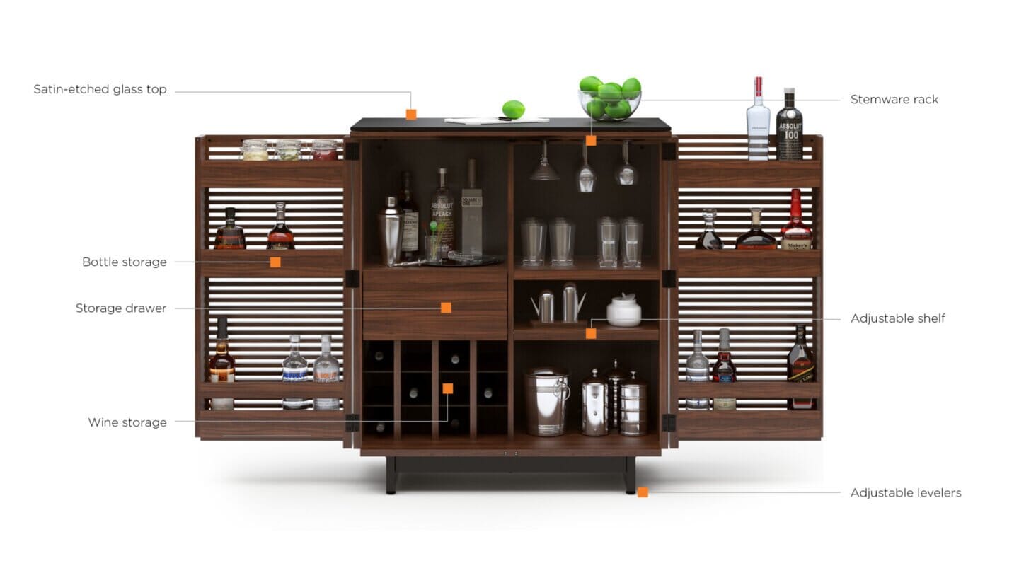 Corridor Compact Home Bar storage BDI 