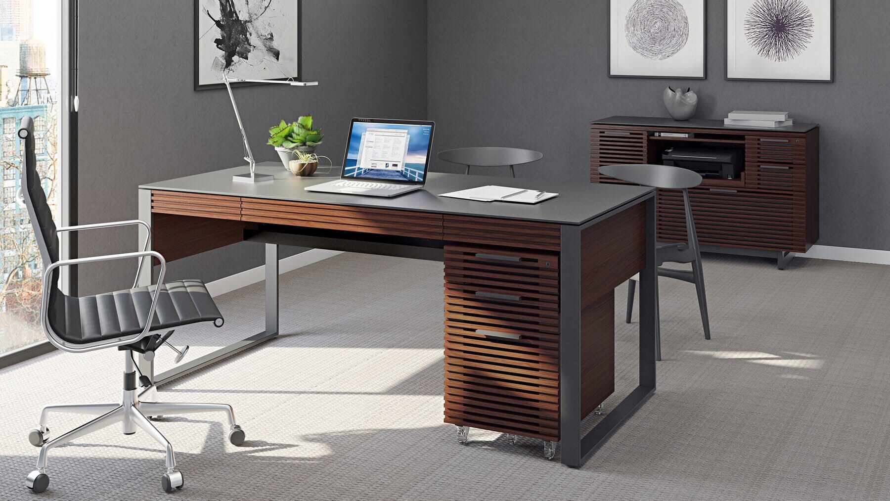 Corridor Office Executive Desk 6521 Desk's BDI 